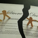 Divorce Decree with Paper Doll Children